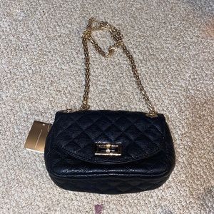 Black quilt francesca’s purse